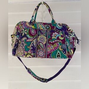 Vera Bradley Heather Purple Paisley Weekender Bag